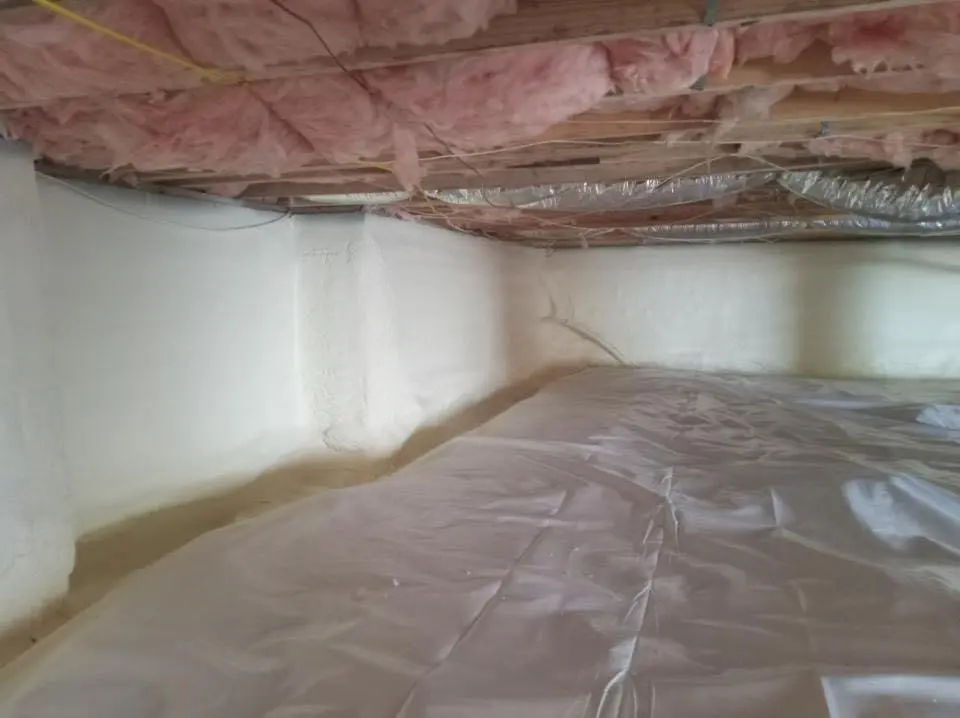 Crawl space encapsulation with closed-cell spray foam for Spray Foam Roofing in Bozeman